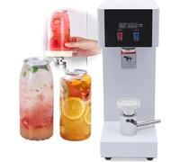 Máquina selladora de Vasos eléctrica de 180 W, Máquina selladora de Botellas de Lata de té, Cierre de latas de Aluminio de 2,2”, Latas de Pet para refrescos, café, té y Leche White
