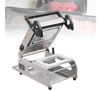 Máquina selladora manual de alimentos para cajas para llevar, sellador térmico comercial con control preciso de temperatura, ideal para delicatessen, panadería, catering, 180 x 130 mm