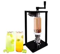 Máquina selladora manual de latas, dispositivo de vacío de acero inoxidable para sellar latas, compatible con alturas de 3 a 17 cm, costura eficiente con rodillos duraderos y ejes giratorios