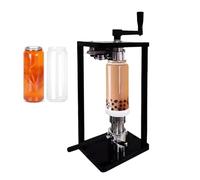 Máquina selladora manual de latas, sellado al vacío comercial para latas de aluminio y plástico, ideal para el hogar, cafetería, restaurante y tiendas de bebidas