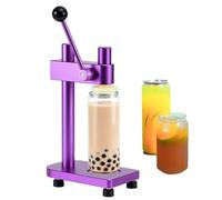 Máquina selladora manual de latas, selladora manual para tarros de 55 mm de diámetro, 20 latas/mínimo sellador al vacío para enlatar cerveza, jugo, café, refrescos, herramienta portátil de acero
