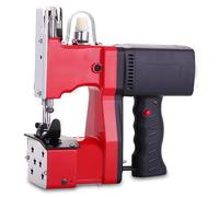 Máquina Selladora Manual Portátil para Bolsas, Motor de Núcleo de Cobre de 150W, Cosido y Sellado de Bolsas, Corte Automático del Hilo, Color Rojo