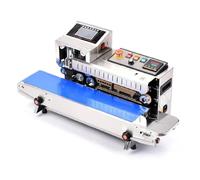 Máquina selladora, Máquina de sellado por pulverización de código integrada FR-1600, selladora automática de impresión por inyección de tinta con película de PE for bolsas continuas Para bolsas de plá