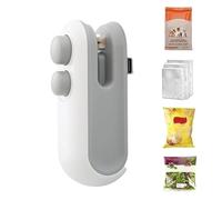 Máquina Selladora Pequeña de Calor | Selladora Térmica De Alimentos 2 En 1 Para Snacks - Herramienta Reselladora con Control de Temperatura para Cocina Escuela Viajes Dormitorio Oficina Acampada Grano