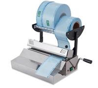 Máquina selladora térmica automática, acero inoxidable de 500 W, ajustes de temperatura de 6 niveles, ancho de sellado de 250 mm, ancho de hendidura de 10 mm para uso dental y de laboratorio