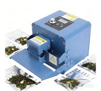 Máquina selladora térmica de banda continua de 300 W, sellador automático de impulsos, control de temperatura, máquina de sellado de bolsas para películas de PVC