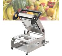 Máquina semiautomática de envasado de alimentos, sellador comercial de bandejas de carne, sellado a presión manual, alta eficiencia 7-8 sellos/minuto, para cajas para llevar, embalaje de alimentos
