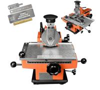Máquina semiautomática de Estampado de láminas, máquina estampadora de Placas de Metal for Cobre, Aluminio, Acero Inoxidable, Tarjeta de Madera/plástico/PVC.(Manual,2.5mm)