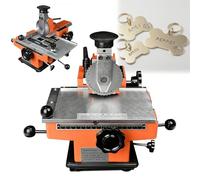Máquina semiautomática de Estampado de Metales, máquina de Grabado de Placas de identificación de Metal for Tarjetas de Cobre, Aluminio, Acero Inoxidable, Madera, plástico y PVC.(Semi-Automatic,2mm)