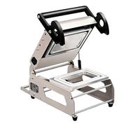 Máquina semiautomática de sellado de alimentos con bandeja, sellador térmico comercial for loncheras, cuerpo de acero inoxidable, funcionamiento silencioso(18 * 12cm)