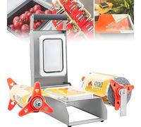 Máquina semiautomática para sellado de bandejas de carne, para llevar, con presión manual, 7-8 veces por minuto, para carnes cocidas.,20 * 14cm