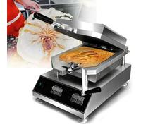 Máquina Senbei de gambas, máquina para hacer pasteles de mariscos, tostador de panqueques para barras de aperitivos y uso doméstico, panel de 300 x 300 mm, golosinas recién hechas