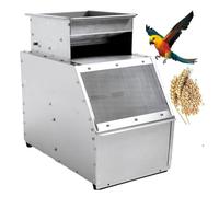 Máquina separadora de cáscaras de cereales, máquina eléctrica de limpieza de granos de acero inoxidable para mijo, semillas y granos varios, capacidad de producción de 30 ~ 40 kg/h