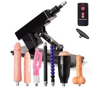 Máquina Sexual Automática con 7 Accesorios y Control Remoto | Sex Machine de Empuje con Conector 3XLR | Ángulo Ajustable y 330 RPM | Máquina de Sexo para Hombres, Mujeres | Masaje de Punto G y Anal
