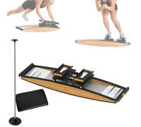 Máquina Ski Erg de Entrenamiento esquí con Niveles Resistencia 0 a 100 kg Máquina elíptica 3D Equipo Aeróbico de Remo/Esquí Simulación en Interiores
