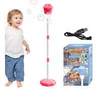 Máquina Sopladora De Burbujas: Antorcha Automática De Burbujas con Música De Luces, Juguete para Fiestas En El Jardín Al Aire Libre, Fabricante Automático De Burbjas, Máquina Sopladora De Burbjas Co