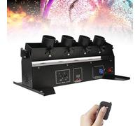 Máquina sopladora de confeti de metal, máquina lanzadora de confeti con cañón, DMX/control remoto for bodas, fiestas, discotecas, espectáculos, clubes, escenarios y fiestas.