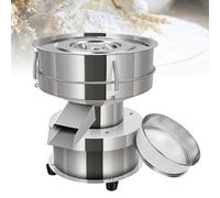 MáQuina Tamizadora De Polvo AutomáTica Tamiz vibratorio automático eléctrico de malla 40+60, tamiz de polvo de acero inoxidable con dos tamices, tamiz para partículas de polvo, 10 cm