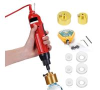 Máquina taponadora de Botellas eléctrica, Prensa taponadora Manual con Agarre de Goma Antideslizante para un Sellado Seguro, para Tapas de 10-50 mm, taponadora casera Ajustable