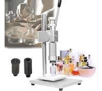 Máquina taponadora manual de perfume con diseño de tapa central de aluminio y placa de posicionamiento para botellas de aceite esencial