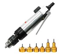 Máquina taponadora neumática de mano con 6 cabezales de tapado, tamaño de portabrocas de 1,5 a 10 mm, alta velocidad, 2600 rpm para varios tipos de botellas