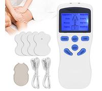 Máquina TENS Y Ems, Máquina Digital Profesional TENS, Almohadillas de 4 Electrodos, 8 Modos de Masaje, Ideal para Músculos Corporales para Aliviar el Dolor