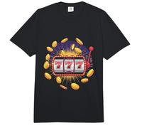 Máquina tragamonedas Casino Gambler 777 Coin Splash Comfort Colors Adult Heavyweight T-Shirt