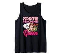 Máquina tragamonedas Queen Casino Gambling Poker Jugador Vegas Camiseta sin Mangas