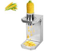 Máquina trilladora de maíz fresco comercial, cortador de maíz eléctrico de acero inoxidable con cuchilla extraíble, tubo de alimentación ancho y conducto, para restaurante, cocina