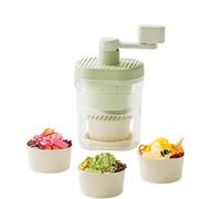 Máquina Trituradora de Hielo Manual,Picadora de Hielo Manual con Vasos Incluidos,Picador de de Sobremesa | para Cocina Casera Postres Coctelería Bar Niños Principiantes