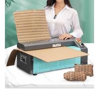 Máquina trituradora y expansora de papel corrugado para un embalaje exprés eficiente, cortador ajustable para procesamiento personalizado de cajas de residuos