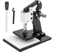 Máquina troqueladora manual de moldes de cuero,Máquina de estampado de muestreo de presión manual,Diseño de garganta profunda,Máquina de estampado de cuero con máquina cortadora de almohadillas