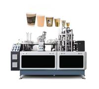 Máquina ultrasónica de alta velocidad para fabricar vasos de papel - Produce vasos desechables de 2 a 9 onzas, 70-120 tazas/minuto, tecnología de formación avanzada para una producción eficiente