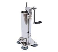 Máquina vertical de salchichas manuales,3L acero inoxidable salchicha creador de llenado de embutidos herramientas de carne, plata, para todo tipo de restaurantes, y uso doméstico, etc