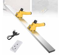 MáQuina Vibradora Para Acabado De HormigóN, Llana De HormigóN - Herramienta Para Cemento Con Raspador De Acero Inoxidable, Puerto De Carga/Banco De EnergíA,Yellow-withpowerbank