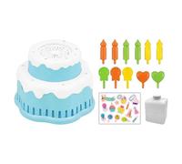 Máquinas Automáticas De Burbujas | Eléctrico en Forma de Pastel con Luces y Música,Soplador De Burbujas | Para Fiesta De Cumpleaños Al Aire Libre Boda Y Jardín Playa Verano