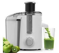 Máquinas Compactas de Jugo SiFENE, Extractor de Jugos Centrífugo Ideal para Jugos Frescos de Frutas y Verduras, 3 Velocidades, Sin BPA, Fácil de Usar y Limpiar, Blanco