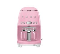 Smeg DCF02PKEU - Cafetera de Goteo 10 Tazas AutoStart 1050W Estética 50's Style Rosa