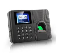 Máquinas de fichaje para pequeñas Empresas, de máquina biométrica de Asistencia con Huellas Dactilares, Teclado for empleados, Reloj de Tiempo eléctrico, grabadora de Datos USB(A10 Attendance)