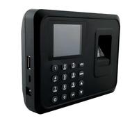 Máquinas de fichaje para pequeñas empresas, Máquina de asistencia biométrica con huella dactilar, escáner de huellas dactilares USB, tarjeta de tiempo, casillero, contraseña for de seguridad de 2,4 pu
