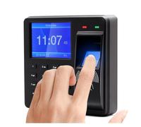 Máquinas de fichaje para pequeñas empresas, Máquina de control de acceso, control de asistencia, reloj de tiempo con reconocimiento de huella dactilar, contraseña y tarjeta de identificación con panta