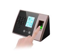Máquinas de fichaje para pequeñas Empresas, Máquina de Control de Asistencia biométrica Inteligente con Huella Dactilar y Pantalla HD, Reloj de Tiempo Compatible con Huella Dactilar y contraseña