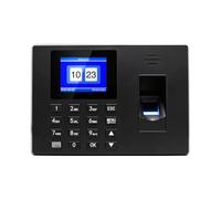 Máquinas de fichaje para pequeñas Empresas, Máquina de Control de Asistencia con Huella Dactilar Inteligente, Reloj de Tiempo con Huella Dactilar/contraseña y Pantalla de 2,4''
