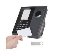 Máquinas de fichaje para pequeñas empresas, Máquina de reloj de control de asistencia biométrico for empleados que admite 3000 huellas dactilares, 1000 contraseñas, 1000 tarjetas de identificación y 5