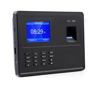 Máquinas de fichaje para pequeñas empresas, Reloj de control de asistencia, máquina de asistencia con pantalla a color de 2,8 pulgadas y batería incorporada, de asistencia con huella dactilar for empl