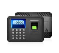 Máquinas de fichaje para pequeñas Empresas, Reloj de Control de Asistencia, máquina de Asistencia con Pantalla LCD TFT de 2,4'', biométrico, USB, con Huella Dactilar