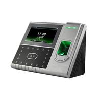 Máquinas de fichaje para pequeñas Empresas, Reloj de Control de Asistencia, máquina de reconocimiento, Control de Acceso, cámara Dual de 4,3 Pulgadas, Terminal de Asistencia de empleados con Huella d