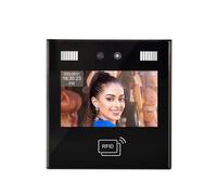 Máquinas de fichaje para pequeñas Empresas, Terminal de reconocimiento de Acceso de Asistencia dinámica AI de 4,3 Pulgadas, Tarjeta AI11, contraseña, reconocimiento, Puerta de Asistencia(Face+passwor