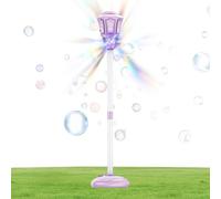 Máquinas De Pompas Automáticas para Niños | Juguete para Exterior Recargable Y Vertical - Juguetes De Burbujas con Luces Y Música - para Al Aire, Interior, Verano, Juegos, Céspedes, Bodas Y Jardine