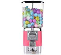 Máquinas expendedoras de dulces, máquina de chicle que funciona con monedas con 200 bolas vacías y 100 fichas de acero inoxidable, máquina de banco de chicles para niños, para cápsulas de juguete